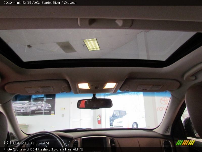 Scarlet Silver / Chestnut 2010 Infiniti EX 35 AWD