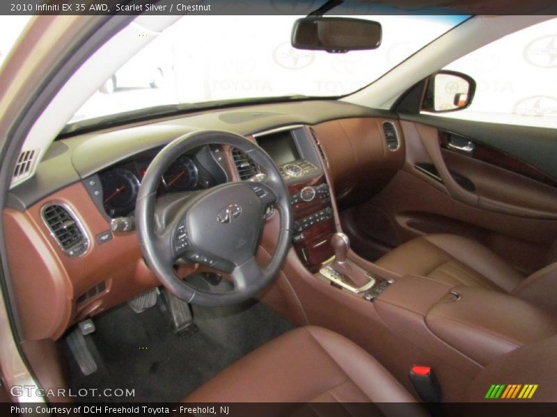  2010 EX 35 AWD Chestnut Interior