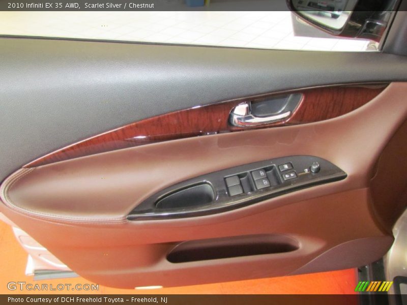 Scarlet Silver / Chestnut 2010 Infiniti EX 35 AWD