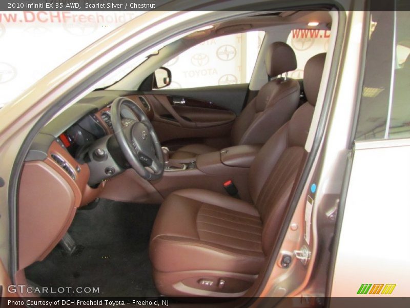 2010 EX 35 AWD Chestnut Interior