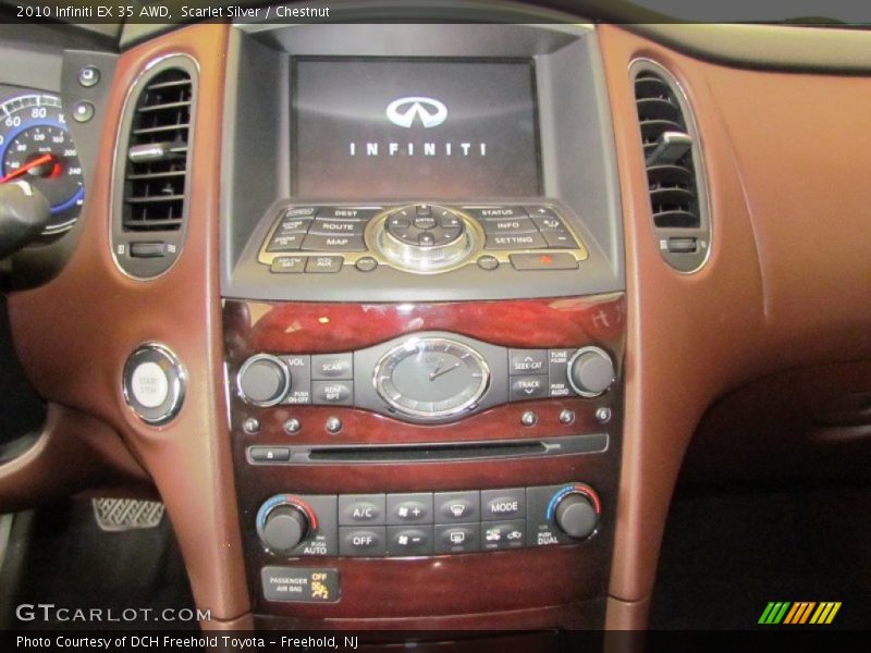 Scarlet Silver / Chestnut 2010 Infiniti EX 35 AWD