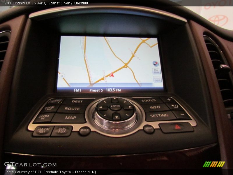 Scarlet Silver / Chestnut 2010 Infiniti EX 35 AWD
