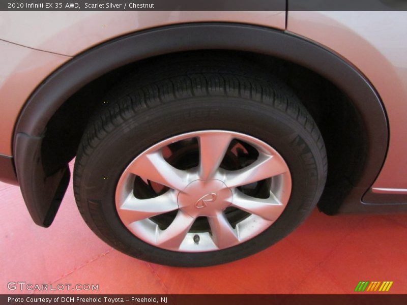 Scarlet Silver / Chestnut 2010 Infiniti EX 35 AWD