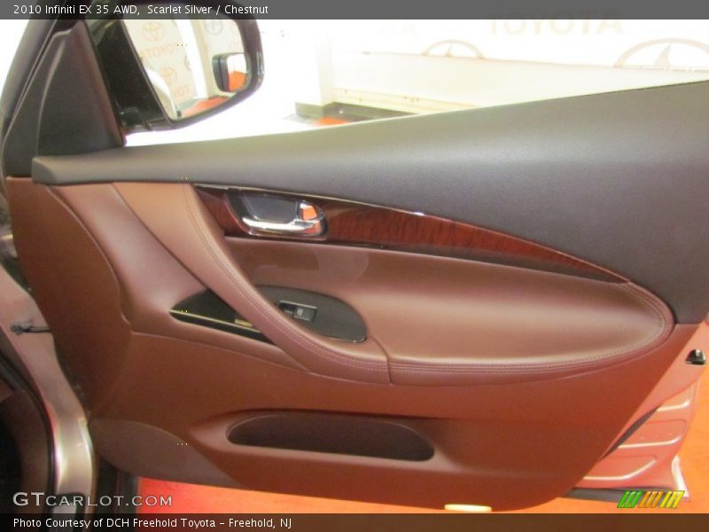Scarlet Silver / Chestnut 2010 Infiniti EX 35 AWD