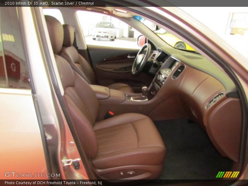 Scarlet Silver / Chestnut 2010 Infiniti EX 35 AWD