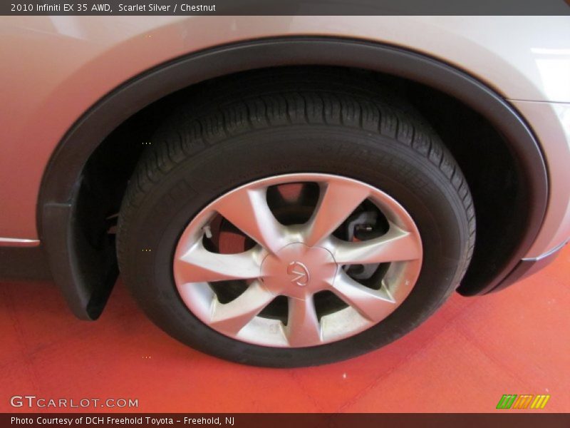 Scarlet Silver / Chestnut 2010 Infiniti EX 35 AWD