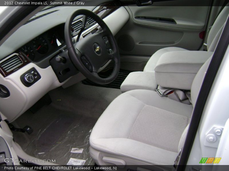 Summit White / Gray 2012 Chevrolet Impala LS
