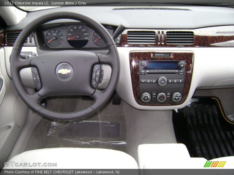 Summit White / Gray 2012 Chevrolet Impala LS