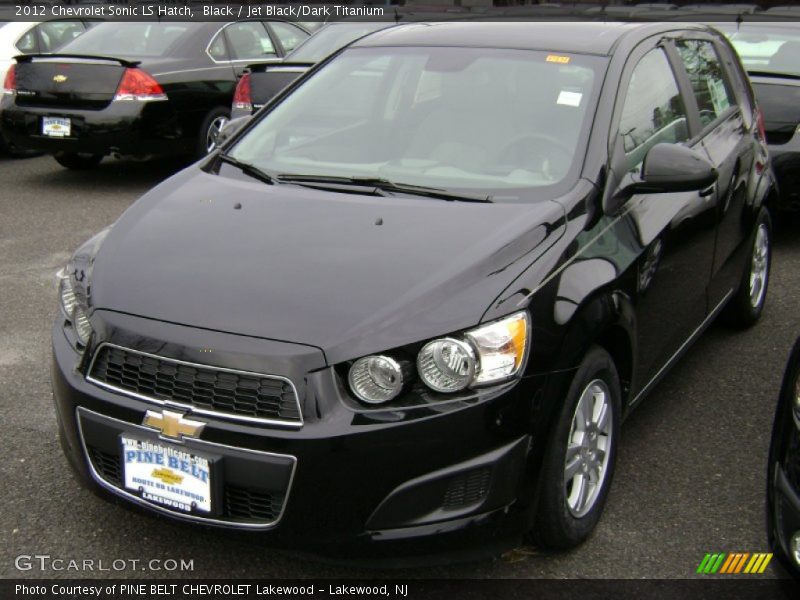 Black / Jet Black/Dark Titanium 2012 Chevrolet Sonic LS Hatch