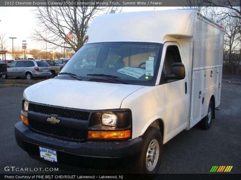 Summit White / Pewter 2012 Chevrolet Express Cutaway 3500 Commercial Moving Truck