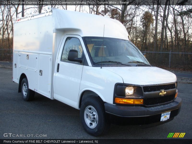 Summit White / Pewter 2012 Chevrolet Express Cutaway 3500 Commercial Moving Truck
