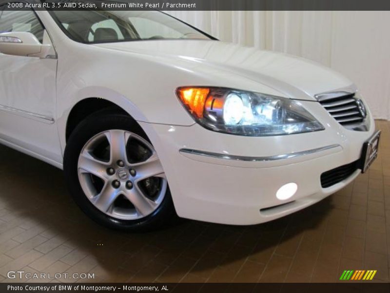 Premium White Pearl / Parchment 2008 Acura RL 3.5 AWD Sedan