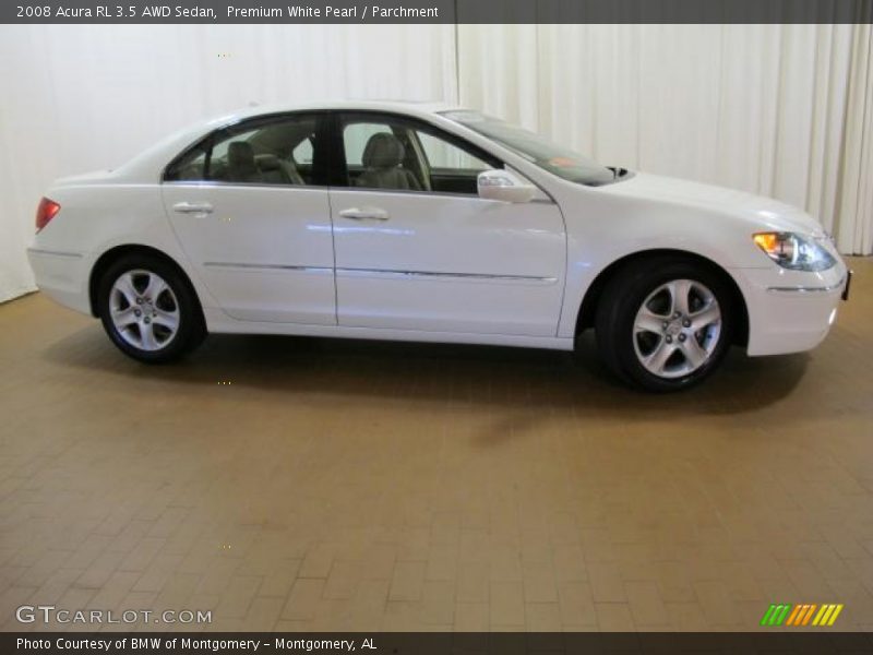 Premium White Pearl / Parchment 2008 Acura RL 3.5 AWD Sedan