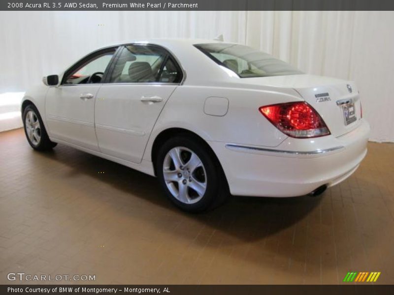 Premium White Pearl / Parchment 2008 Acura RL 3.5 AWD Sedan
