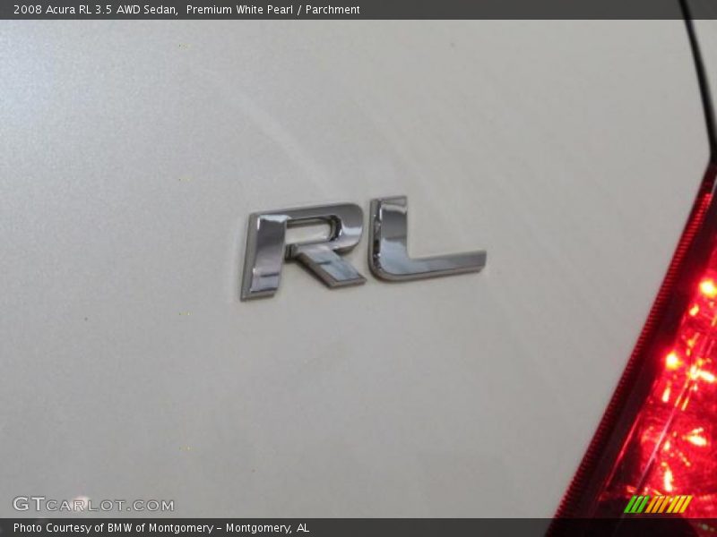 Premium White Pearl / Parchment 2008 Acura RL 3.5 AWD Sedan