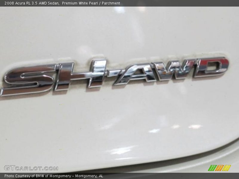 Premium White Pearl / Parchment 2008 Acura RL 3.5 AWD Sedan