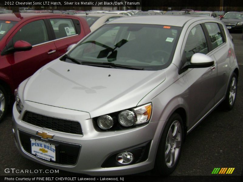 Silver Ice Metallic / Jet Black/Dark Titanium 2012 Chevrolet Sonic LTZ Hatch