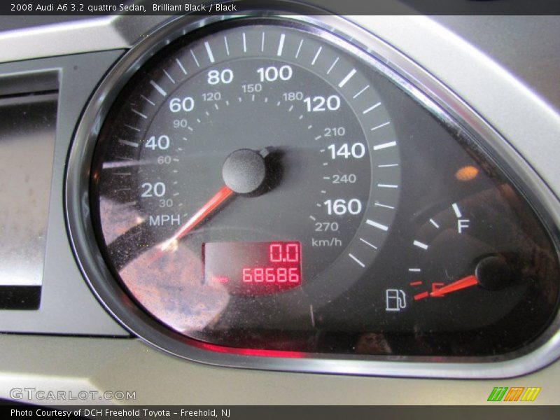 Brilliant Black / Black 2008 Audi A6 3.2 quattro Sedan
