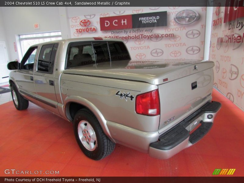 Sandalwood Metallic / Graphite 2004 Chevrolet S10 LS Crew Cab 4x4