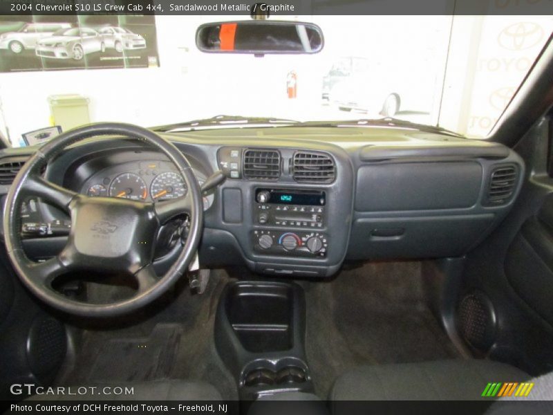 Sandalwood Metallic / Graphite 2004 Chevrolet S10 LS Crew Cab 4x4