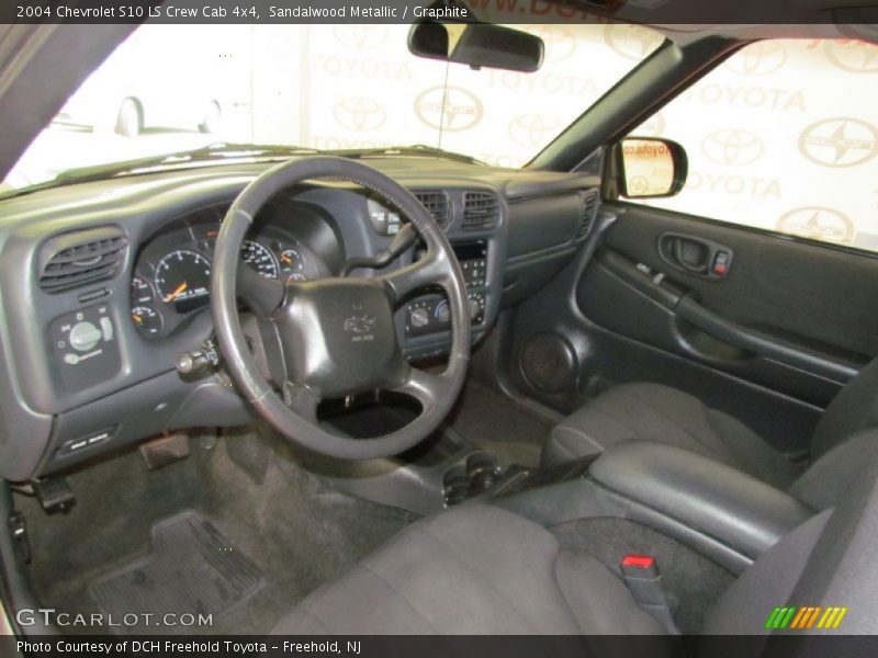 Sandalwood Metallic / Graphite 2004 Chevrolet S10 LS Crew Cab 4x4
