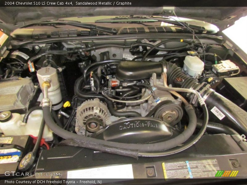 Sandalwood Metallic / Graphite 2004 Chevrolet S10 LS Crew Cab 4x4