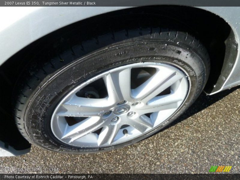 Tungsten Silver Metallic / Black 2007 Lexus ES 350