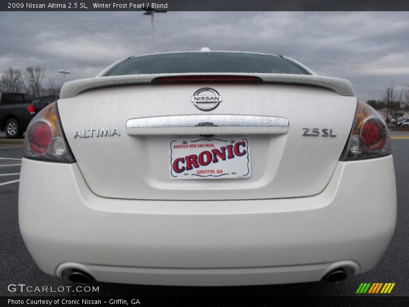 Winter Frost Pearl / Blond 2009 Nissan Altima 2.5 SL