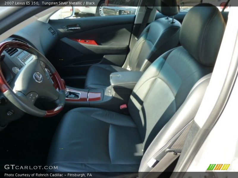 Tungsten Silver Metallic / Black 2007 Lexus ES 350