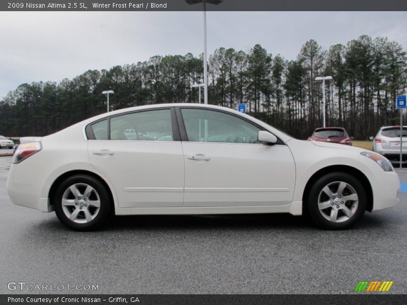 Winter Frost Pearl / Blond 2009 Nissan Altima 2.5 SL