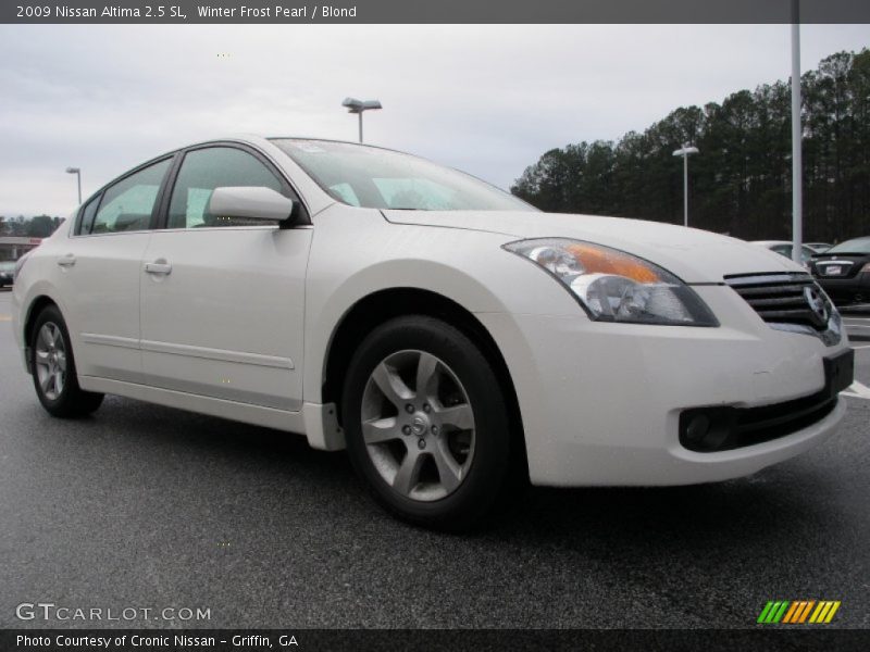 Winter Frost Pearl / Blond 2009 Nissan Altima 2.5 SL