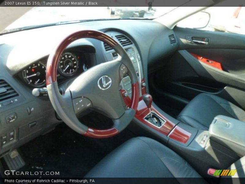 Tungsten Silver Metallic / Black 2007 Lexus ES 350
