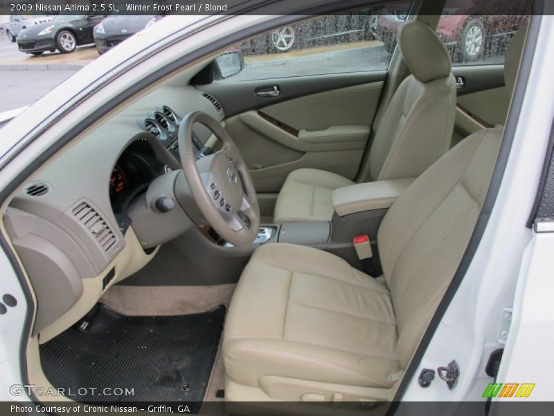 Winter Frost Pearl / Blond 2009 Nissan Altima 2.5 SL