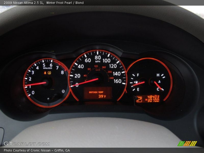 Winter Frost Pearl / Blond 2009 Nissan Altima 2.5 SL