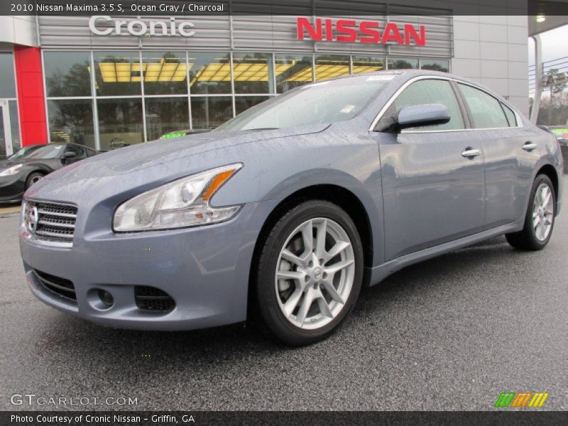 Ocean Gray / Charcoal 2010 Nissan Maxima 3.5 S