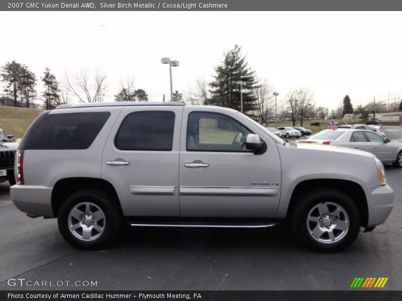 Silver Birch Metallic / Cocoa/Light Cashmere 2007 GMC Yukon Denali AWD