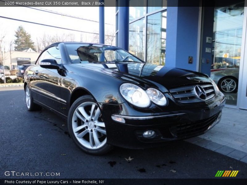 Black / Black 2006 Mercedes-Benz CLK 350 Cabriolet