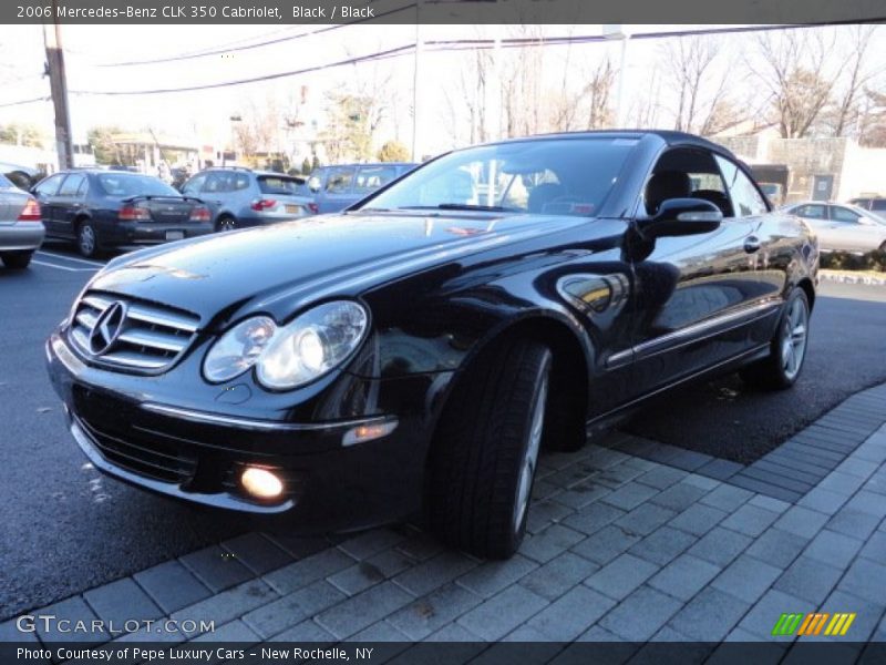 Black / Black 2006 Mercedes-Benz CLK 350 Cabriolet