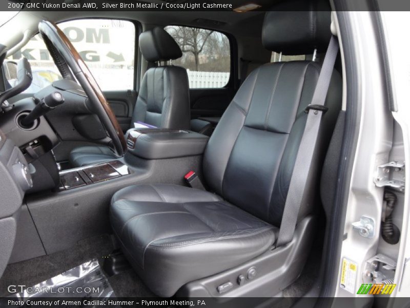 Silver Birch Metallic / Cocoa/Light Cashmere 2007 GMC Yukon Denali AWD