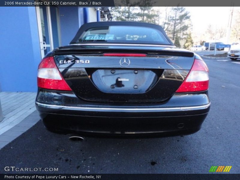 Black / Black 2006 Mercedes-Benz CLK 350 Cabriolet