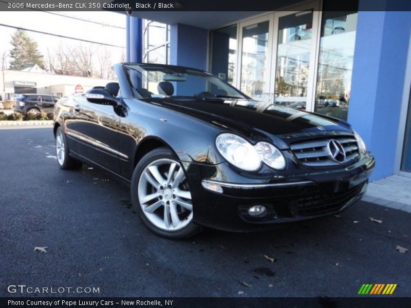 Black / Black 2006 Mercedes-Benz CLK 350 Cabriolet