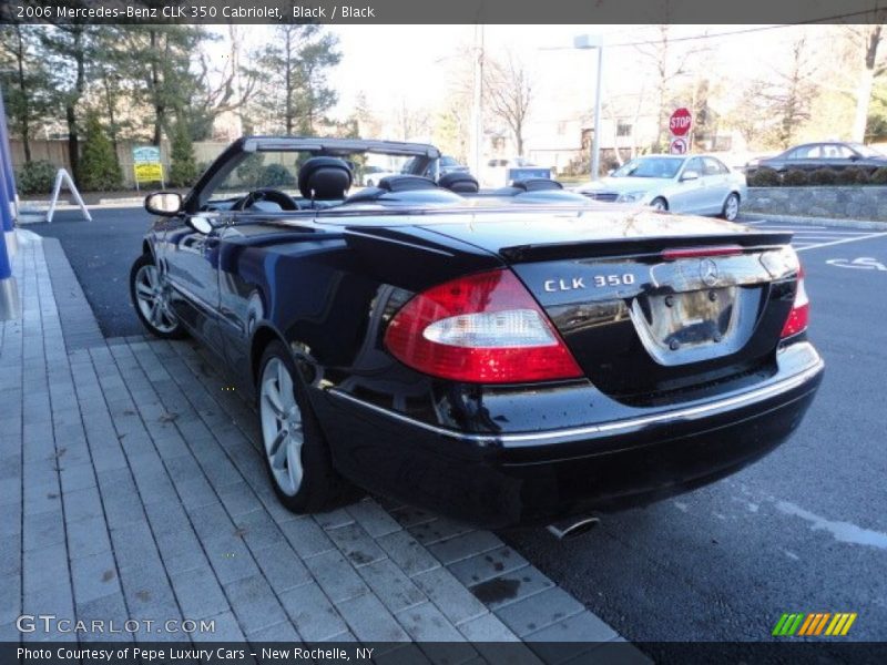 Black / Black 2006 Mercedes-Benz CLK 350 Cabriolet