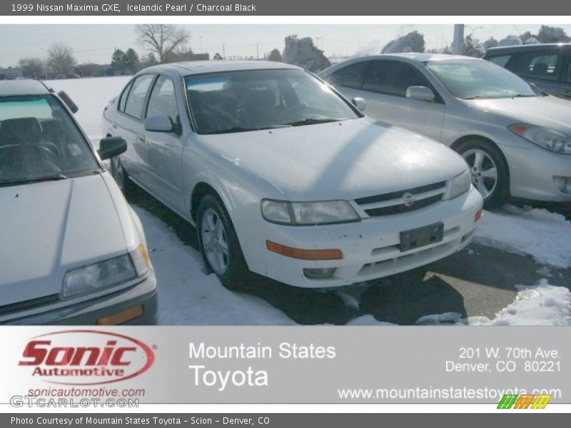 Icelandic Pearl / Charcoal Black 1999 Nissan Maxima GXE