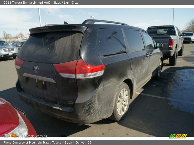 Black / Light Gray 2012 Toyota Sienna Limited AWD