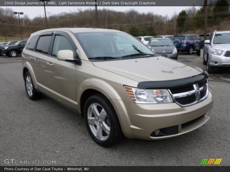 Light Sandstone Metallic / Dark Slate Gray/Light Graystone 2009 Dodge Journey SXT AWD