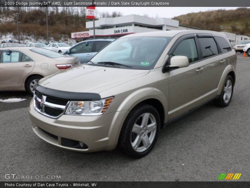 Light Sandstone Metallic / Dark Slate Gray/Light Graystone 2009 Dodge Journey SXT AWD