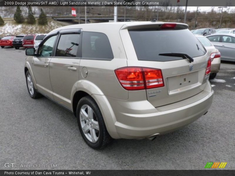 Light Sandstone Metallic / Dark Slate Gray/Light Graystone 2009 Dodge Journey SXT AWD