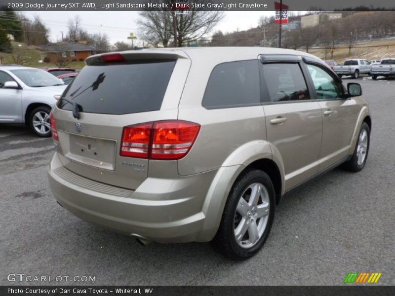 Light Sandstone Metallic / Dark Slate Gray/Light Graystone 2009 Dodge Journey SXT AWD