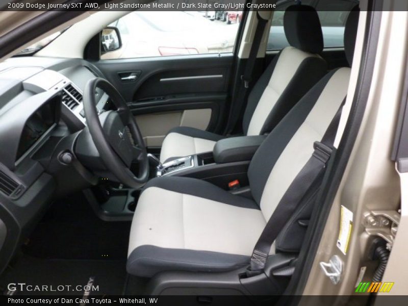 Light Sandstone Metallic / Dark Slate Gray/Light Graystone 2009 Dodge Journey SXT AWD