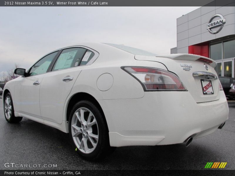 Winter Frost White / Cafe Latte 2012 Nissan Maxima 3.5 SV
